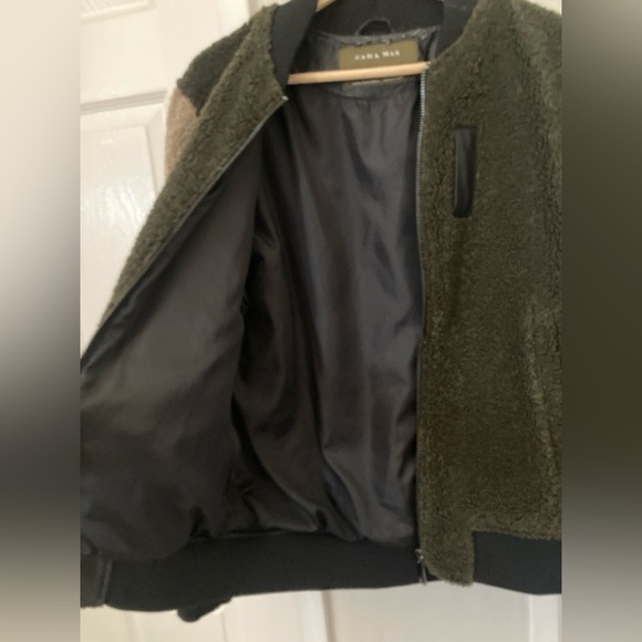 Zara Black Teddy Jacket - Picture 5 of 6